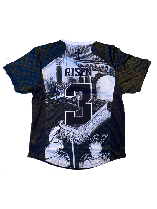 Jesus Has Risen Away Black Jersey