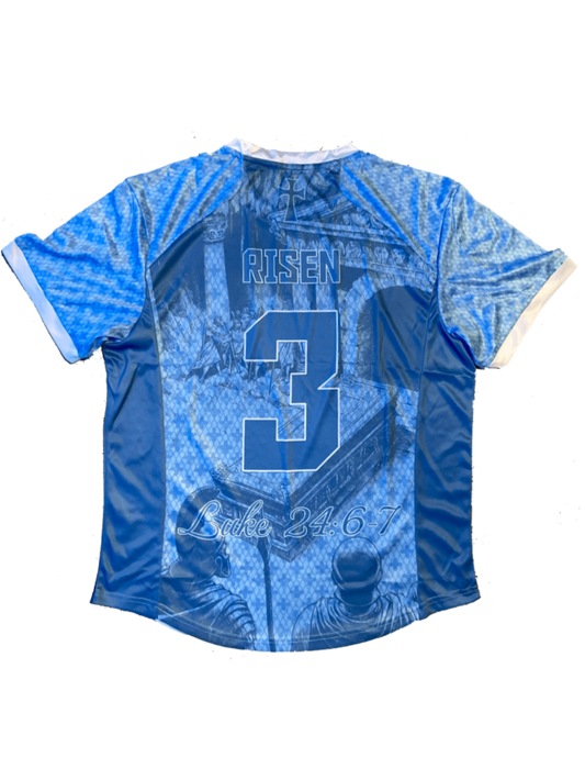 Jesus Has Risen Third Blue Jersey